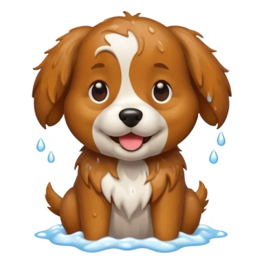 Dog bath sticker