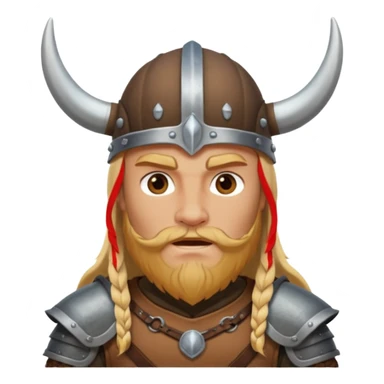 Viking riding a buffalo sticker