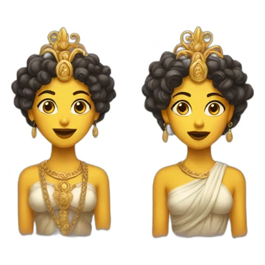 two goddesses sticker