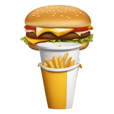 Atendente fast food sticker