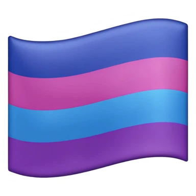 La bandera que representa la bisexualudad sticker