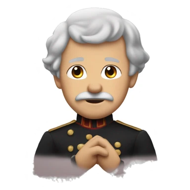 bismarck making heart with his hands sticker