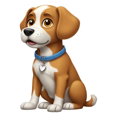 Dog with 8 paw sticker