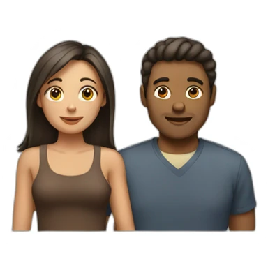 men and woman sticker