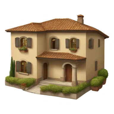 Tuscan style house sticker