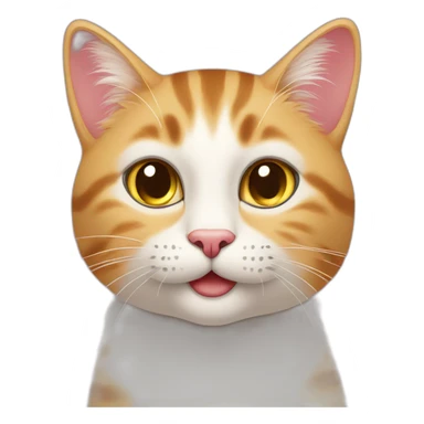 A sweet cat with a sign that reads WELL DONE!  sticker