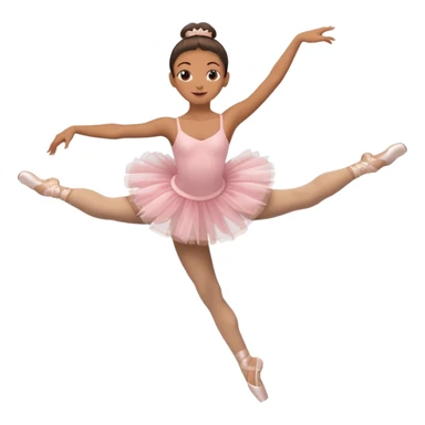 ballet dancer leaping, New York City Ballet style sticker