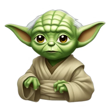 Yoda qui fait un doigt sticker