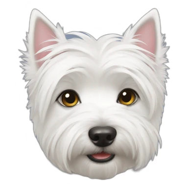 Westie love sticker