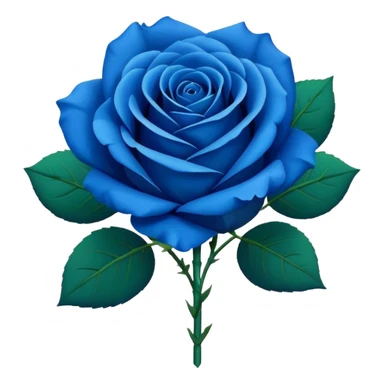 Blue rose bouquet sticker