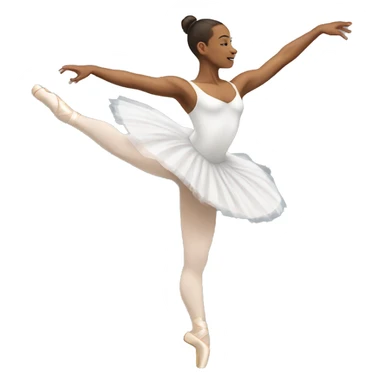 ballet core in a white tutu sticker