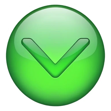 green tick sticker