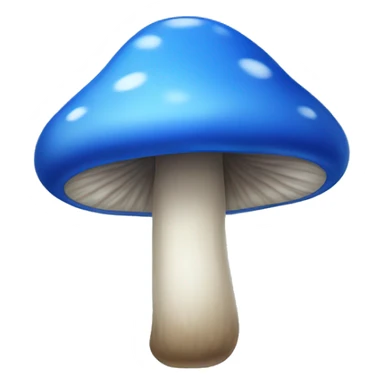 Blue mushroom  sticker