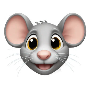 a rat laughing with tears coming out his eyes sticker