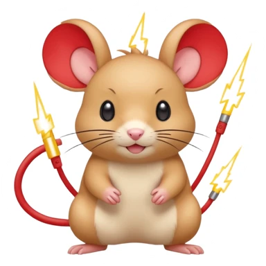 Plusle-Minun-Gerbil-Pokémon-fusion, full body sticker