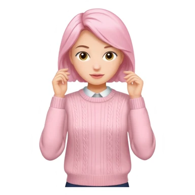 Preppy coquett cozy pink sticker