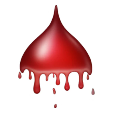 blood drop that’s all white no red sticker