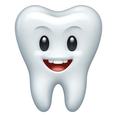 realistic tooth sticker