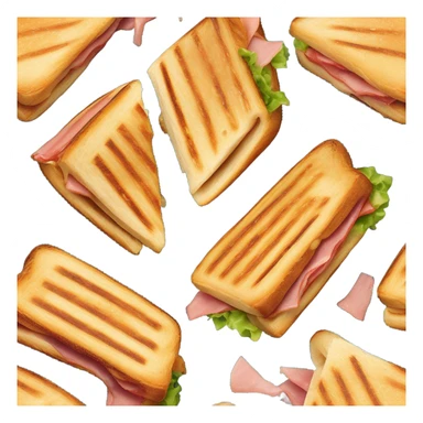 panini with ham and cheese sticker