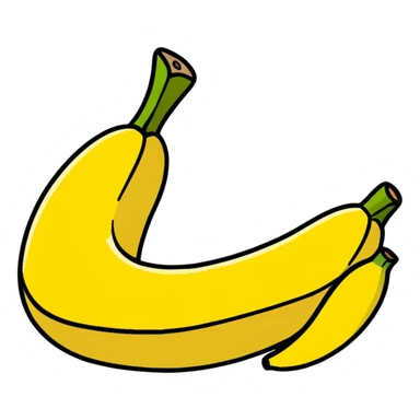 peeled banana sticker