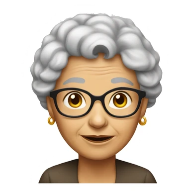 old women beautiful sticker