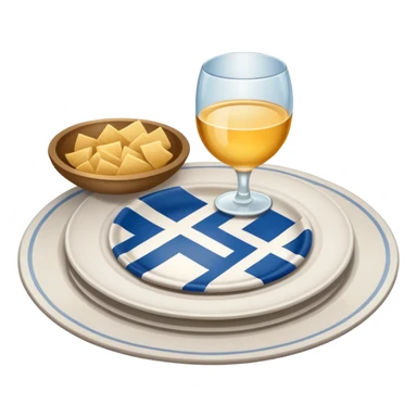 broken plate greek wedding sticker