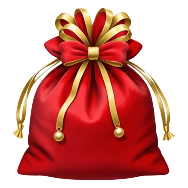 red christmas bag  sticker