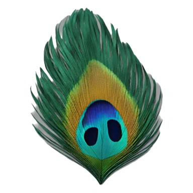 A peacock feather  sticker