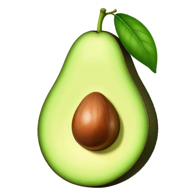 Avocado with big lips sticker