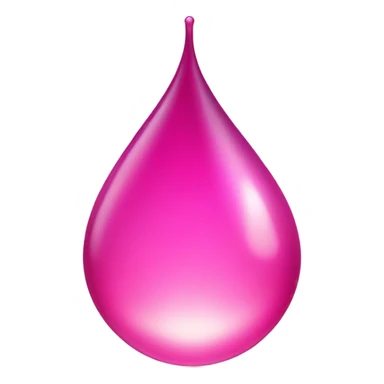 Magic pink water drop sticker