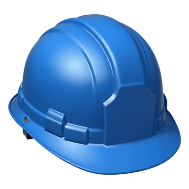 Blue evil hard hat  sticker