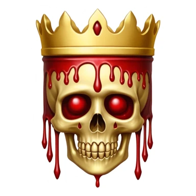 A creepy holy grail in the style of your bleeding skull art. sticker