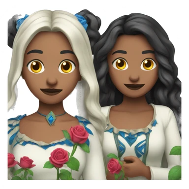 Las tías de Maléfica la rosa la verde y la azul sticker