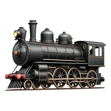 vintage steam locomotive sticker