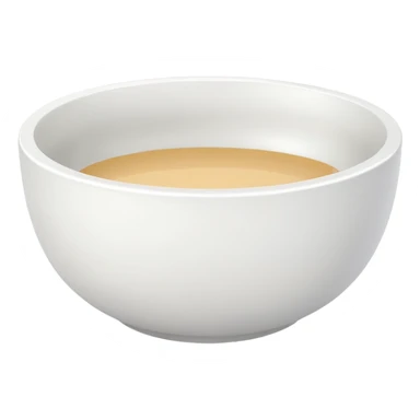 white bowl with flat white color inside, no gloss, minimal, simple, clear sticker