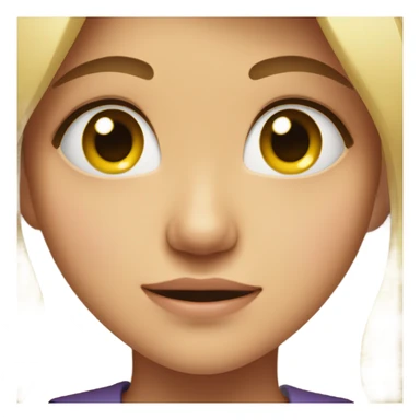 girl's face with tears of joy sticker