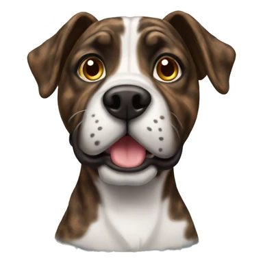 Brindle dog  sticker