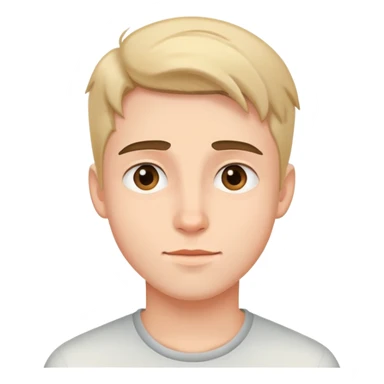 Young man with loving expression sticker