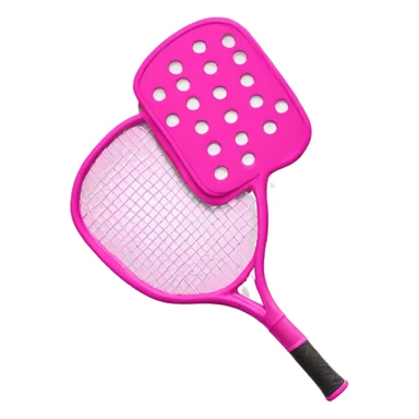 Pink Pickleball racket with a bow sticker