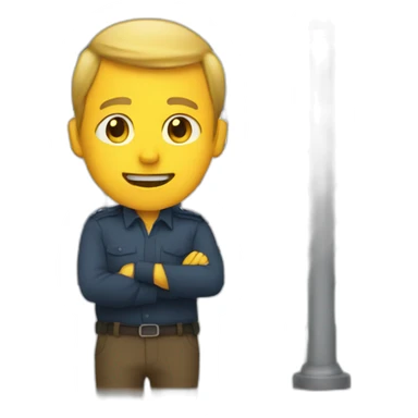 man at the barrier sticker