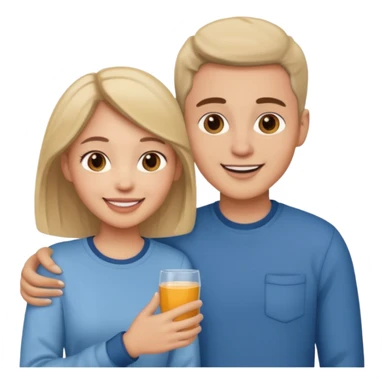 couple in love talking sticker