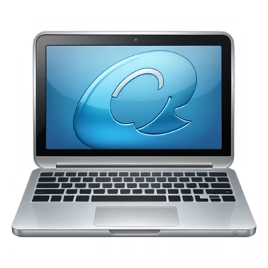 Laptop, nice and very shiny. sticker