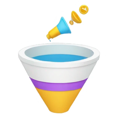 a marketing funnel sticker