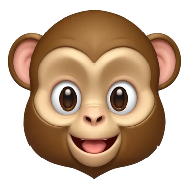 cute happy monkey sticker