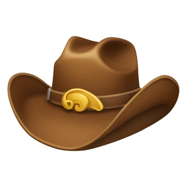 cowboy hat on horse sticker