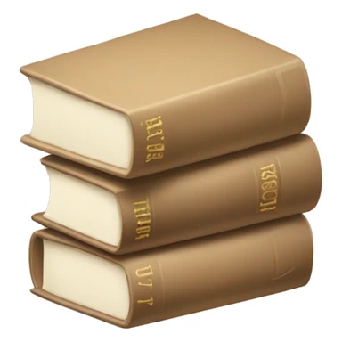 beige stack of books sticker