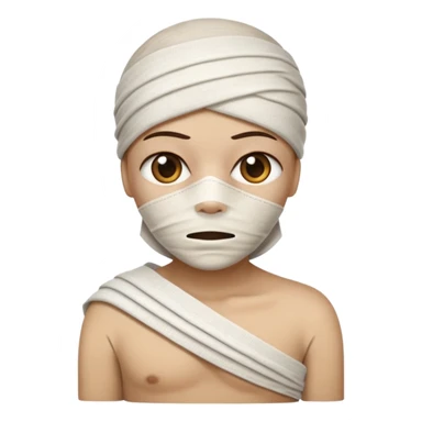 Mummy in white t-shirt sticker
