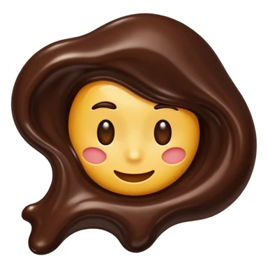  melted chocolate sticker