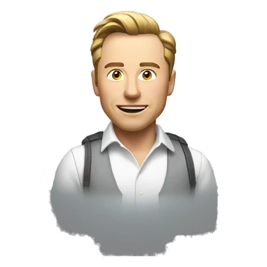 ilon musk runs left sticker