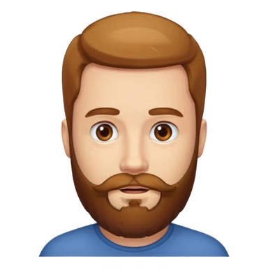 Man with a beard sticker